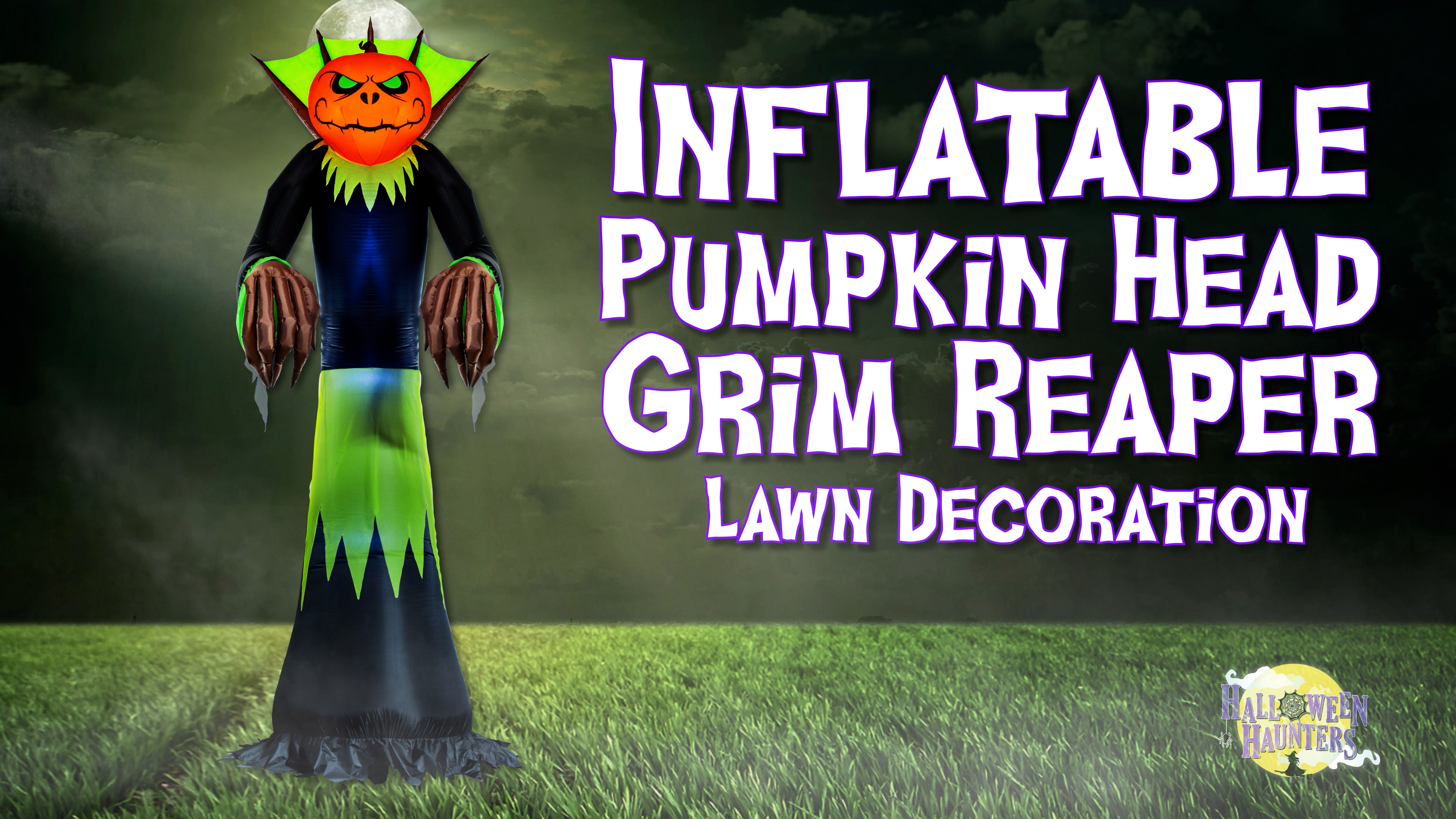 Amazon.com: Halloween Haunters Giant 10 Foot Inflatable Black